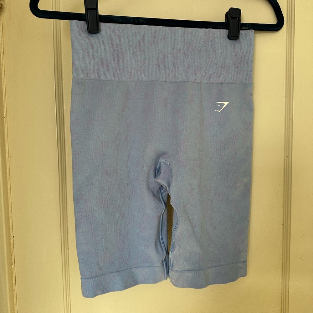 Gymshark Light Blue Bike Shorts
